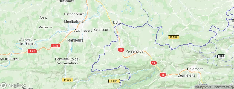 Bure, Switzerland Map