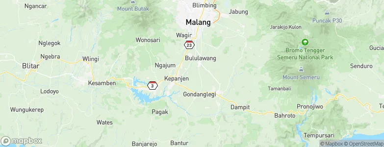 Bureng, Indonesia Map