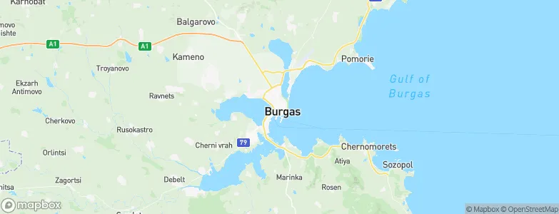 Burgas, Bulgaria Map