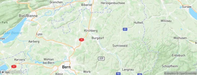 Burgdorf, Switzerland Map