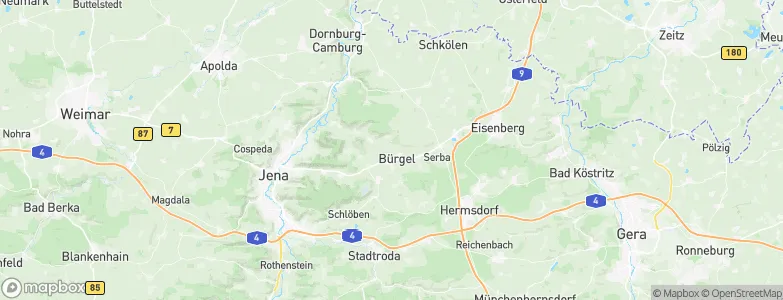 Bürgel, Germany Map