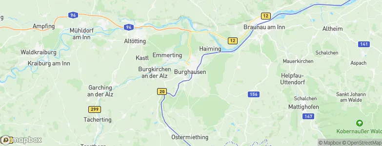 Burghausen, Germany Map