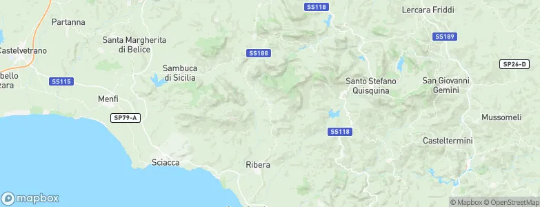 Burgio, Italy Map