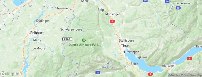 Burgistein, Switzerland Map