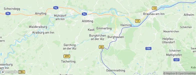 Burgkirchen an der Alz, Germany Map