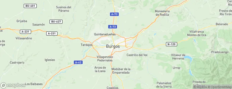 Burgos, Spain Map