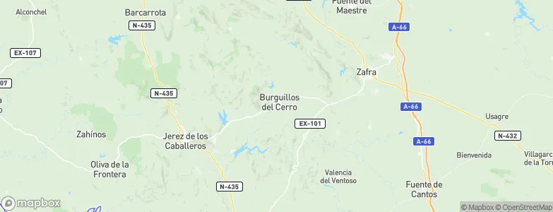 Burguillos del Cerro, Spain Map