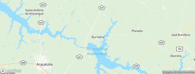 Buritama, Brazil Map