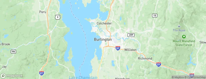 Burlington, United States Map