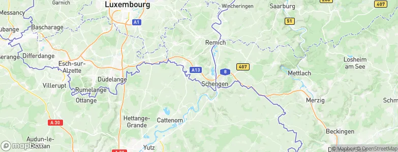 Burmerange, Luxembourg Map