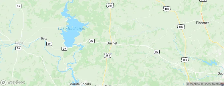 Burnet, United States Map