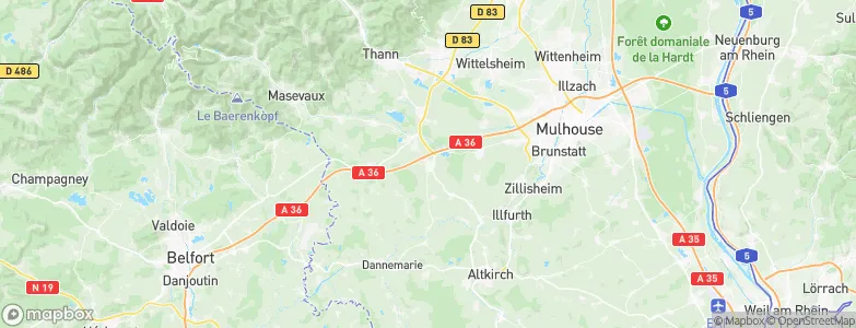 Burnhaupt-le-Bas, France Map