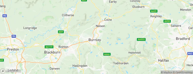 Burnley, United Kingdom Map