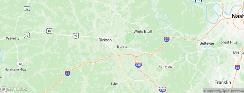 Burns, United States Map