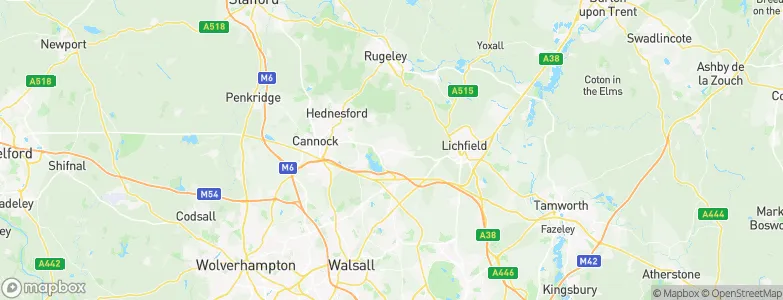 Burntwood, United Kingdom Map