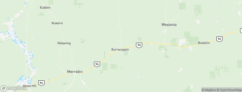 Burracoppin, Australia Map