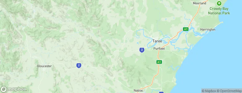 Burrell Creek, Australia Map