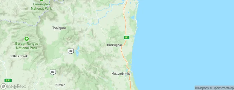 Burringbar, Australia Map