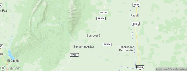 Burruyacú, Argentina Map