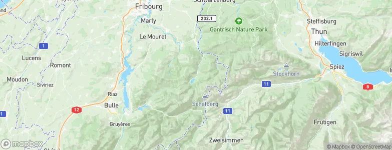 Burstera, Switzerland Map