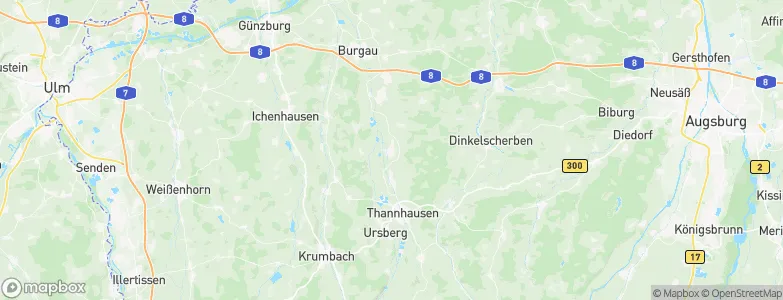 Burtenbach, Germany Map