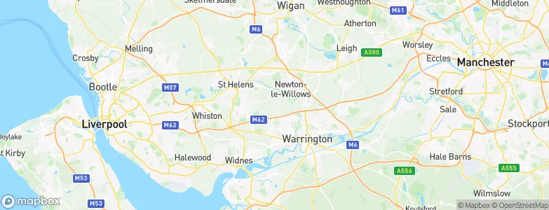 Burtonwood, United Kingdom Map