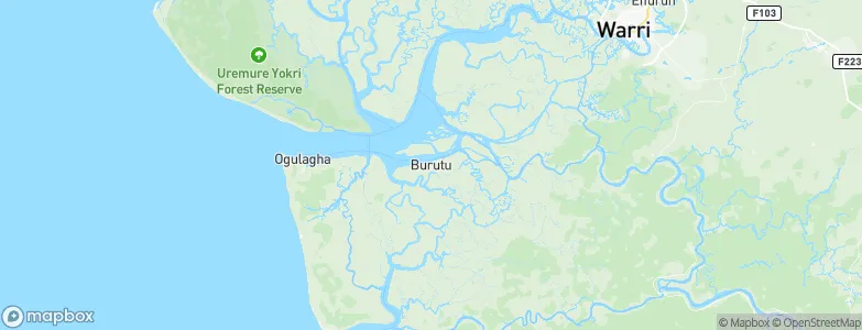 Burutu, Nigeria Map