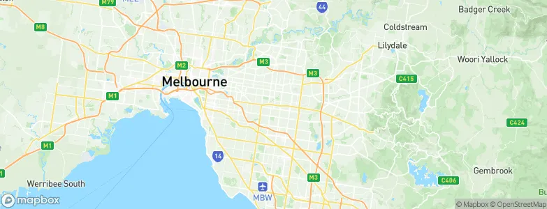 Burwood, Australia Map