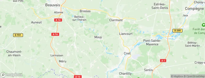 Bury, France Map