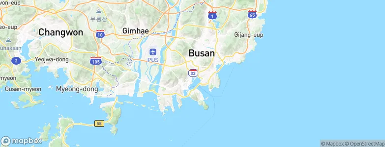 Busan, South Korea Map