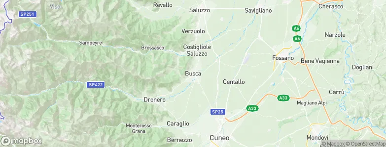 Busca, Italy Map