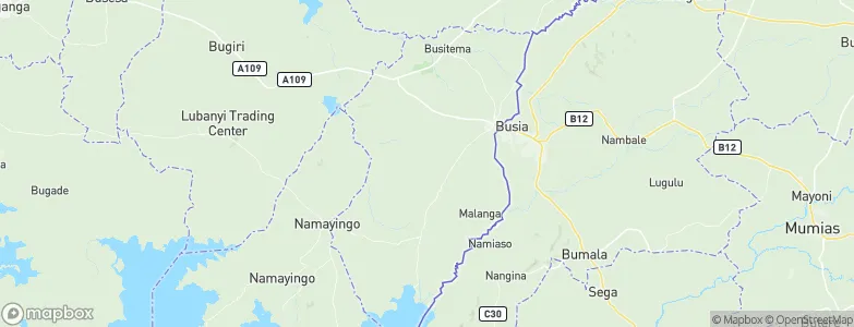 Busia District, Uganda Map