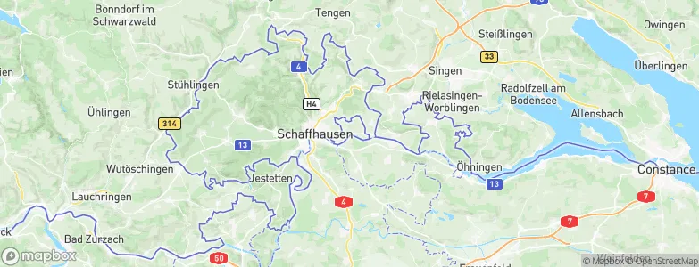 Büsingen, Germany Map
