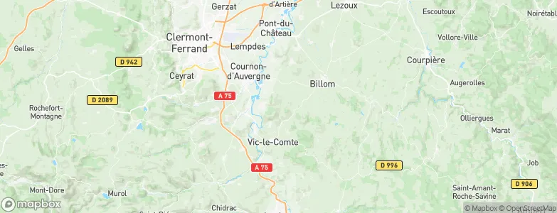 Busséol, France Map