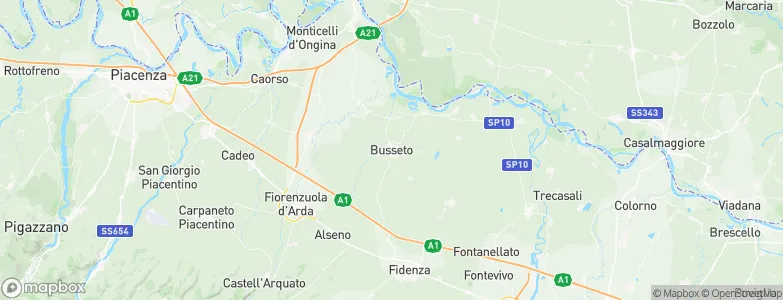 Busseto, Italy Map