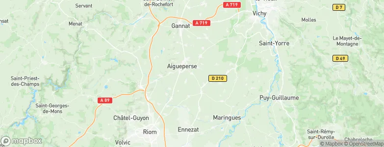 Bussières-et-Pruns, France Map