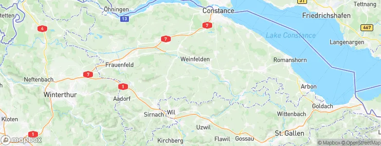 Bussnang, Switzerland Map