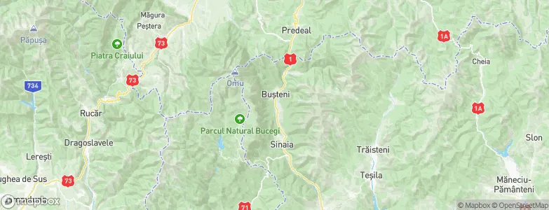 Buşteni, Romania Map