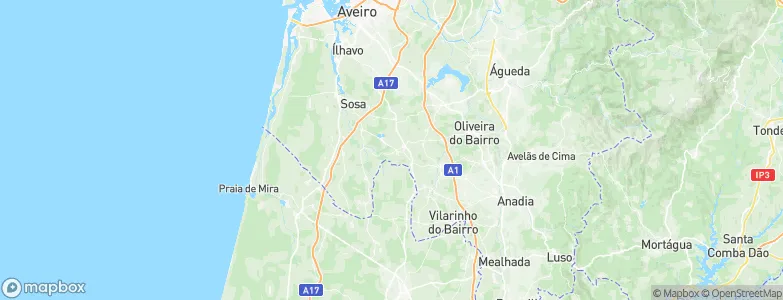 Bustos, Portugal Map