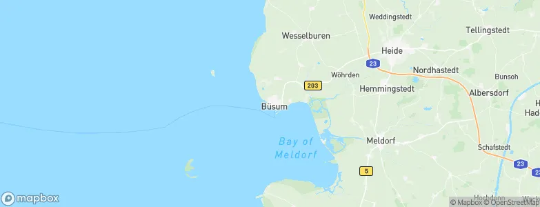 Büsum, Germany Map