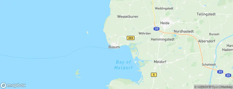 Büsum, Germany Map