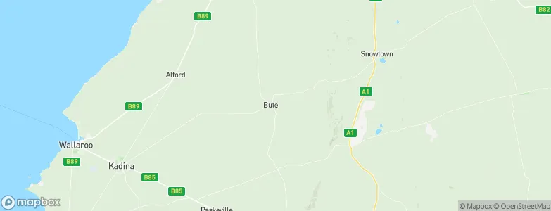 Bute, Australia Map