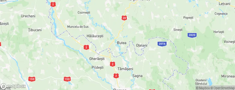 Butea, Romania Map