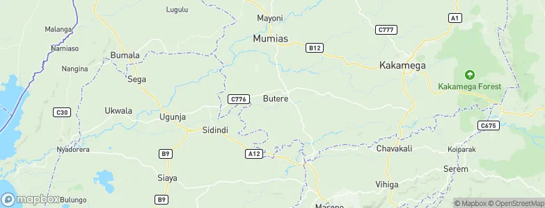 Butere, Kenya Map