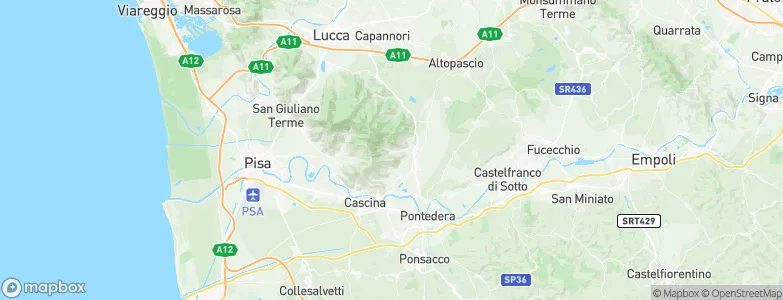 Buti, Italy Map