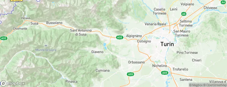 Buttigliera Alta, Italy Map