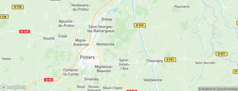 Buxerolles, France Map