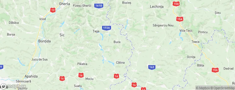 Buza, Romania Map