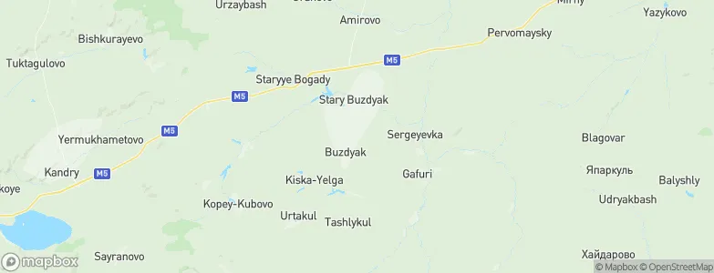 Buzdyak, Russia Map