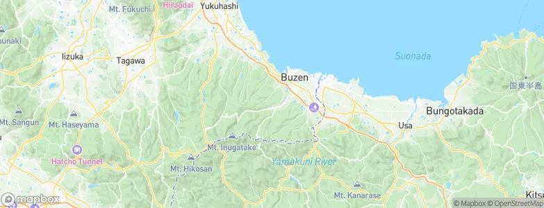 Buzen-shi, Japan Map
